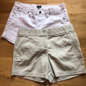 2 pair J Crew Shorts